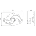 Adapter pompy wodnej Davies Craig Ford Windsor