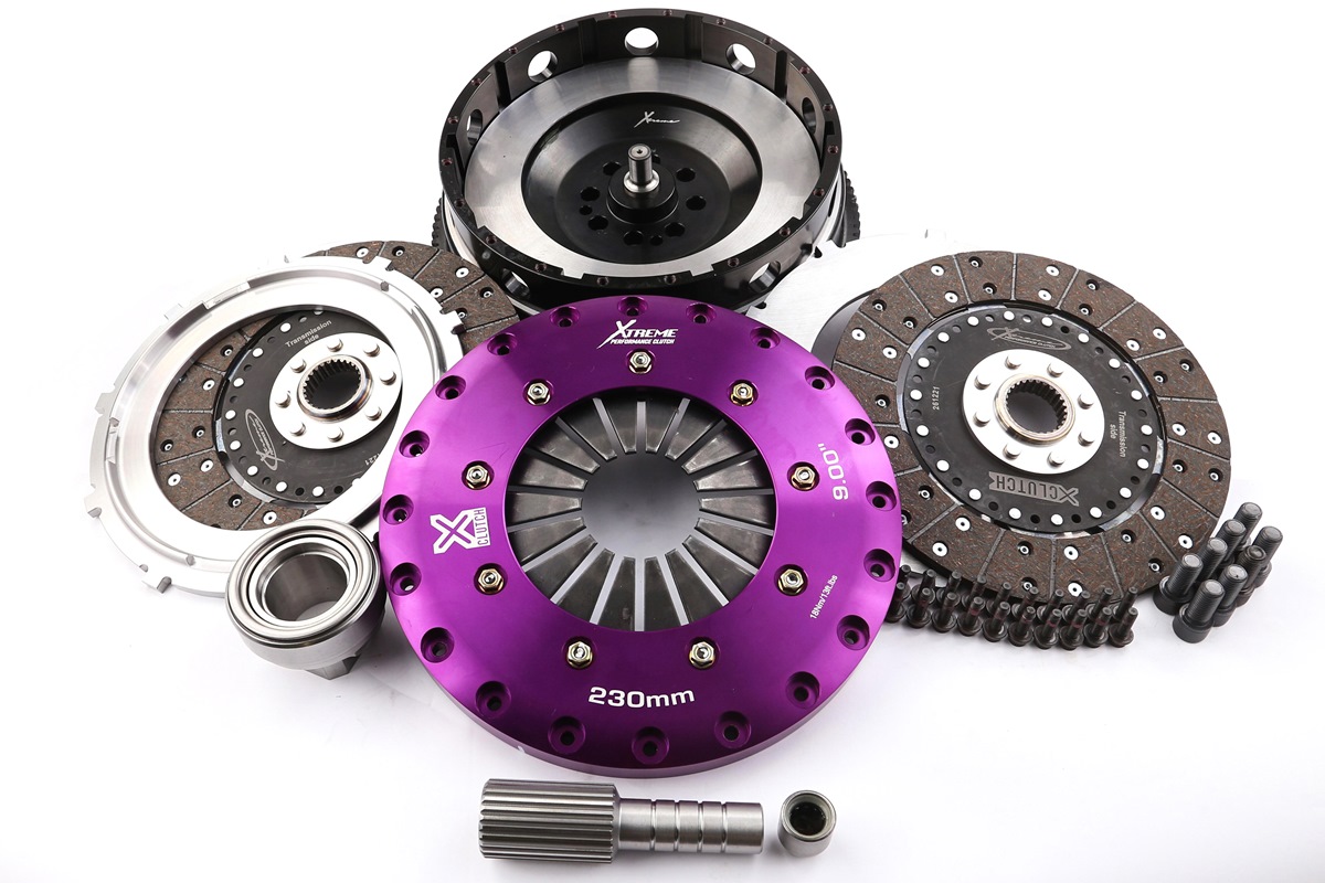 Xtreme Performance - 230mm Organic Twin Plate Clutch Kit Incl Flywheel 1200Nm
