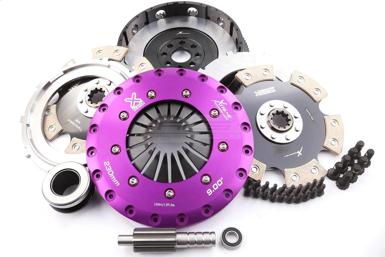 Xtreme Performance - 230mm Rigid Ceramic Twin Plate Clutch Kit Incl Flywheel 1800Nm