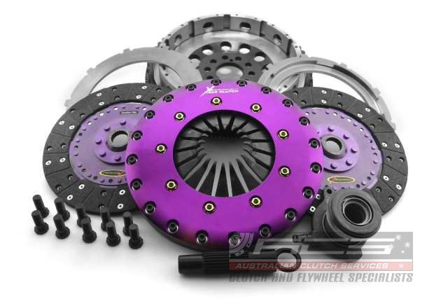 Xtreme Performance - 230mm Organic Twin Plate Clutch Kit Incl Flywheel & CSC 1200Nm