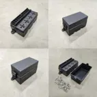 Przekaźnik Hurricane i panel bezpieczników RB4 (montaż od dołu)