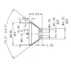 Adapter ogranicznika oleju 1,3mm AN4