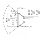 Adapter ogranicznika oleju 1,6mm AN4