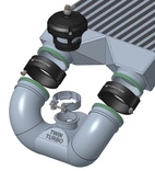 V-Band aluminum 3" - Axially movement