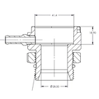 Hurricane radiator filler neck AN20