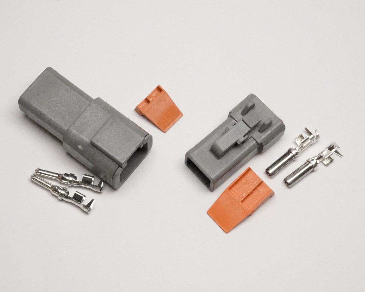 Złącze gniazdo 2-pinowe serii DTP Męskie + Żeńskie