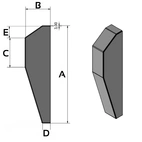 Końcówka intercoolera 90x323mm