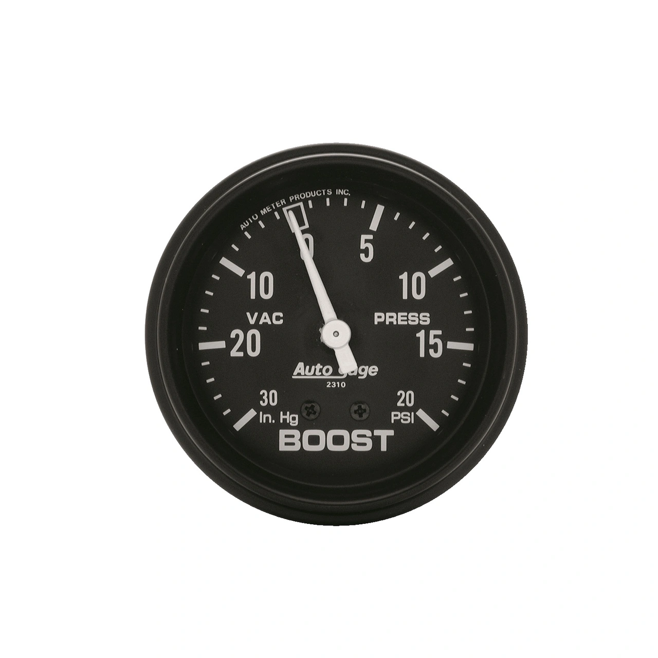 2-5/8" Boost/Vacuum, 30 In Hg/20 Psi, Auto Gage