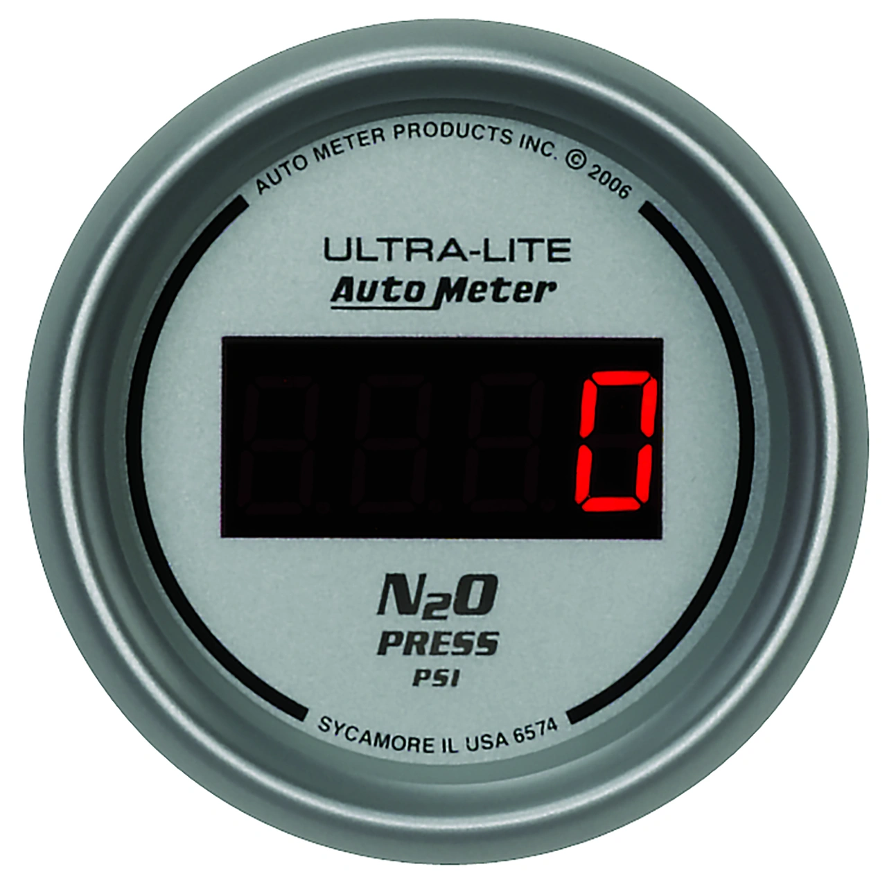 2-1/16" Nitrous Pressure, 0-1600 Psi, Ultra-Lite Digital