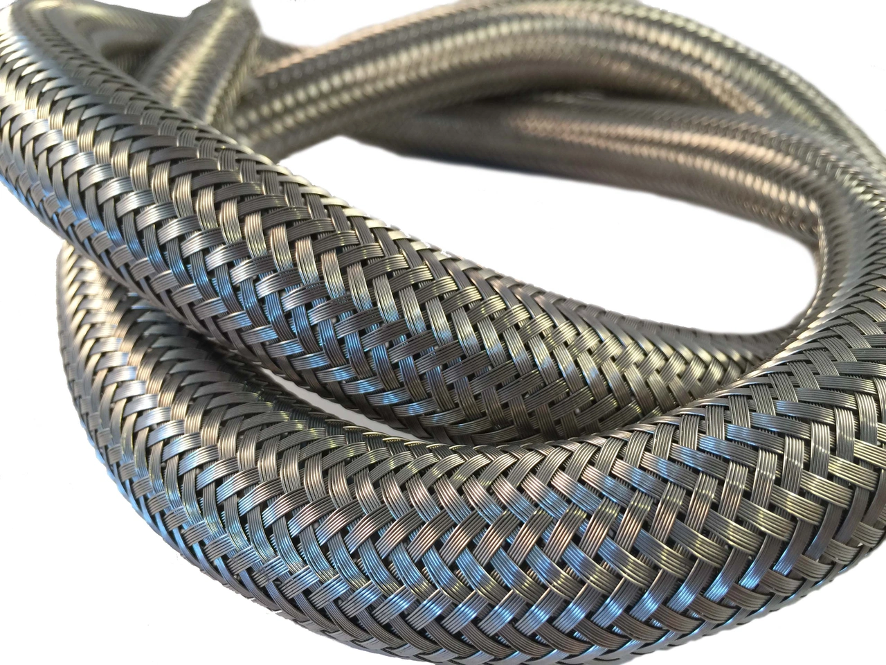 Braided cable sleeve stainless 15mm