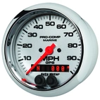 3-3/8" Gps Speedometer, 0-100 Mph, Marine Chrome Ultra-Lite