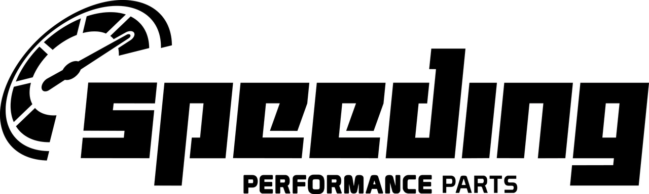 Speeding sticker black 30cm