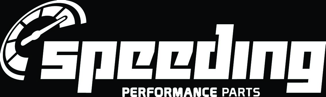 Naklejka Speeding Biała 30cm