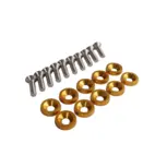 Podkładka stożkowa ze śrubą / Złota podkładka błotnikowa JDM