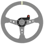 Gałka kierownicy Hurricane Carbon Fiber 1x