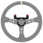 Gałka kierownicy Hurricane Carbon Fiber 2x