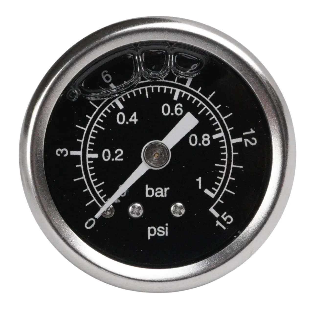 Fuel pressure gauge 0-1 bar (Carburetor)