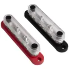 Zacisk kablowy 4x M8 / 6x M4 czerwony/czarny