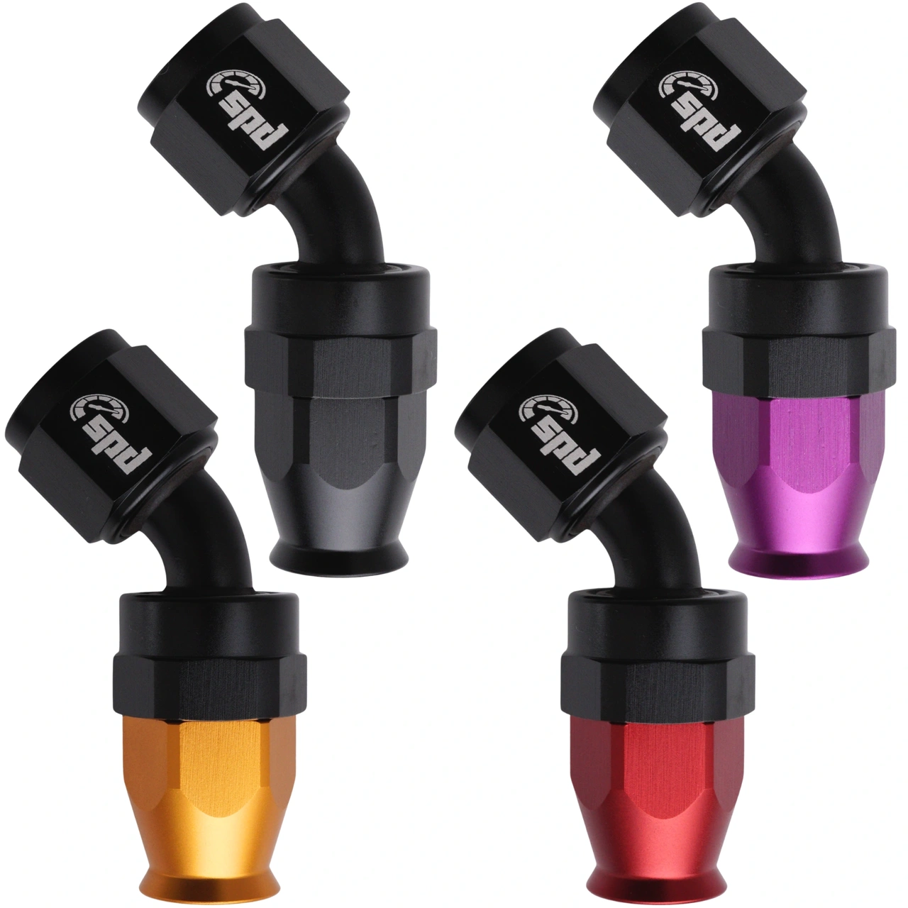 An8 45° PTFE koniec węża