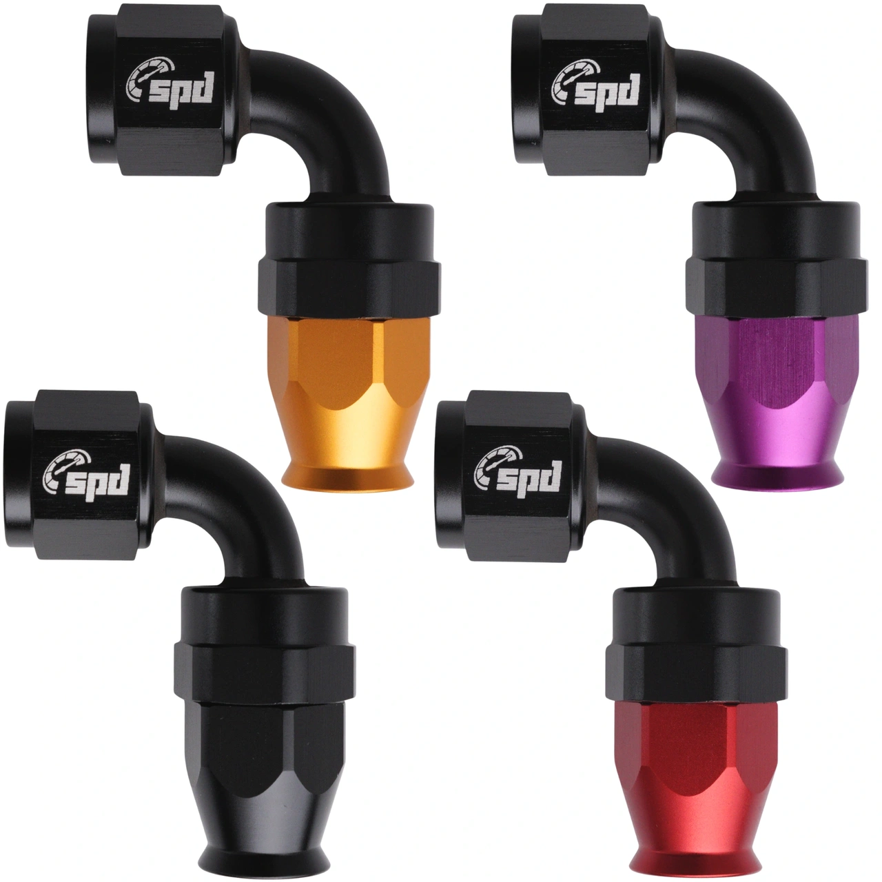 An4 90° PTFE koniec węża