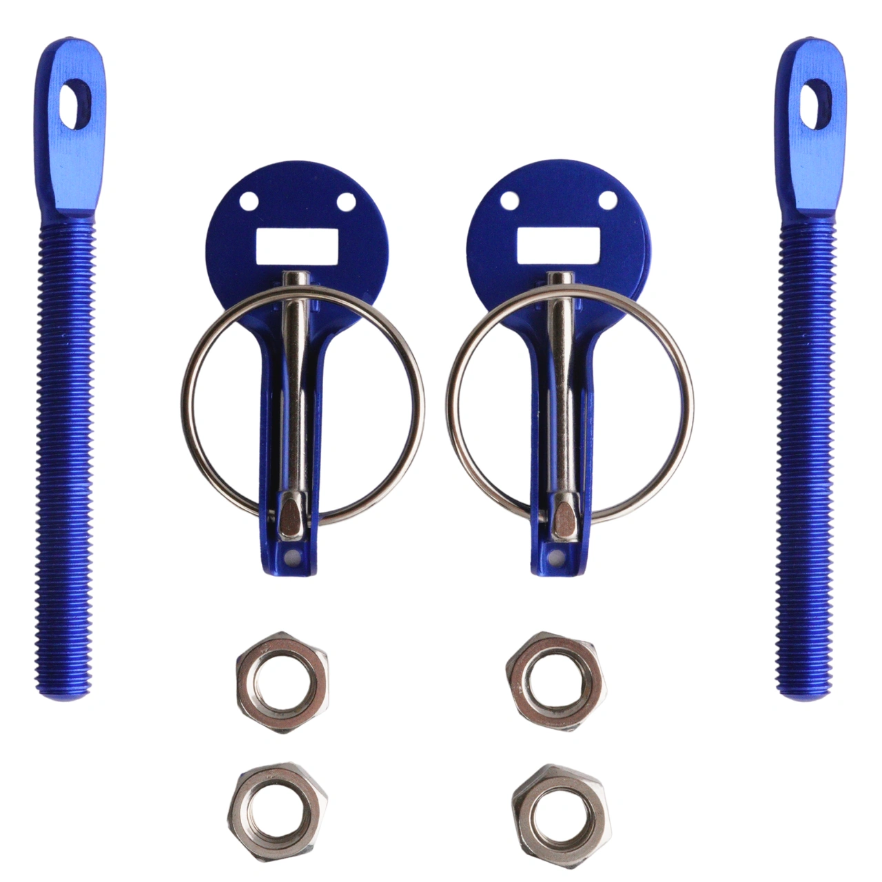 Bonnet latch aluminum Blue