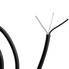 Kabel ekranowany 2-żyłowy, czarny