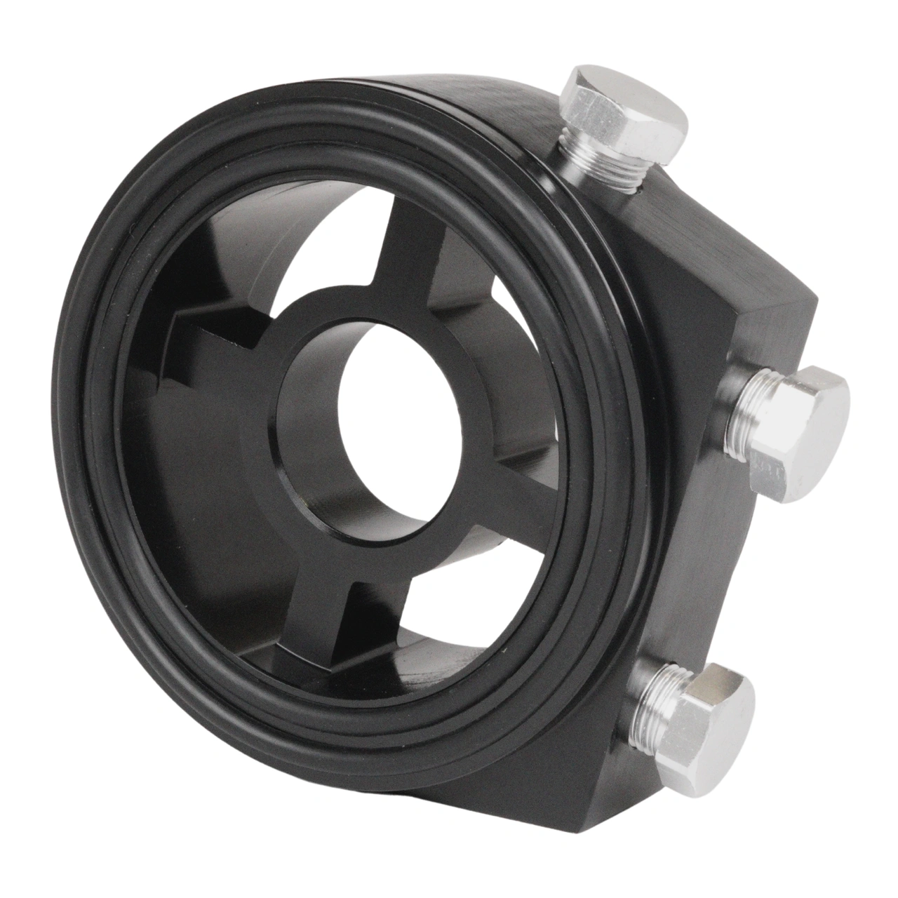 Sandwich adapter for oil temp / pressure