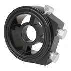 Sandwich adapter for oil temp / pressure