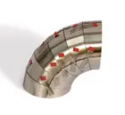 Wykrój do ciasta Ø44,5mm 15° r=44,5 ze stali nierdzewnej