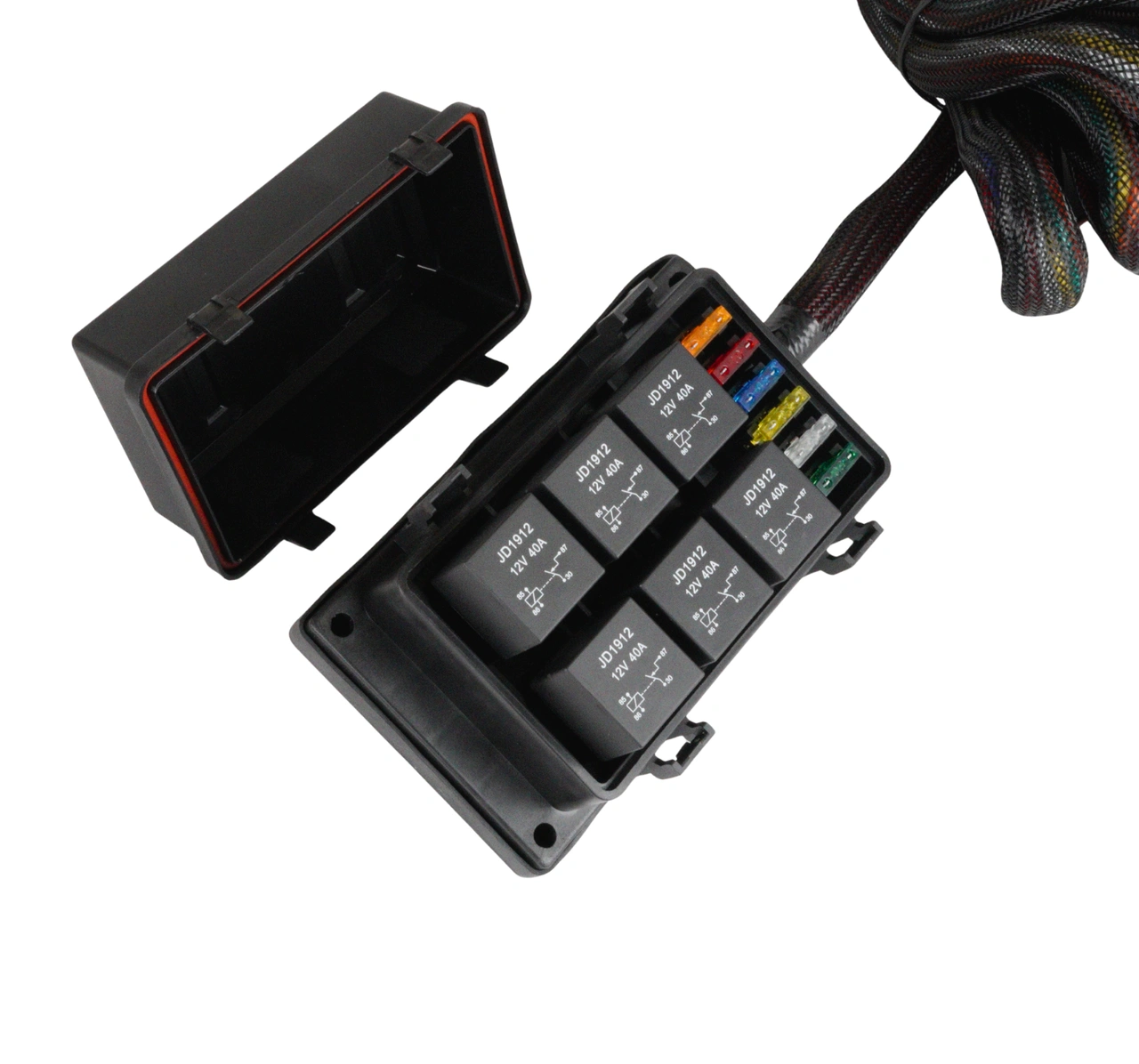 Odporny na warunki atmosferyczne przekaźnik i skrzynka bezpieczników RB6-W (montaż od dołu)