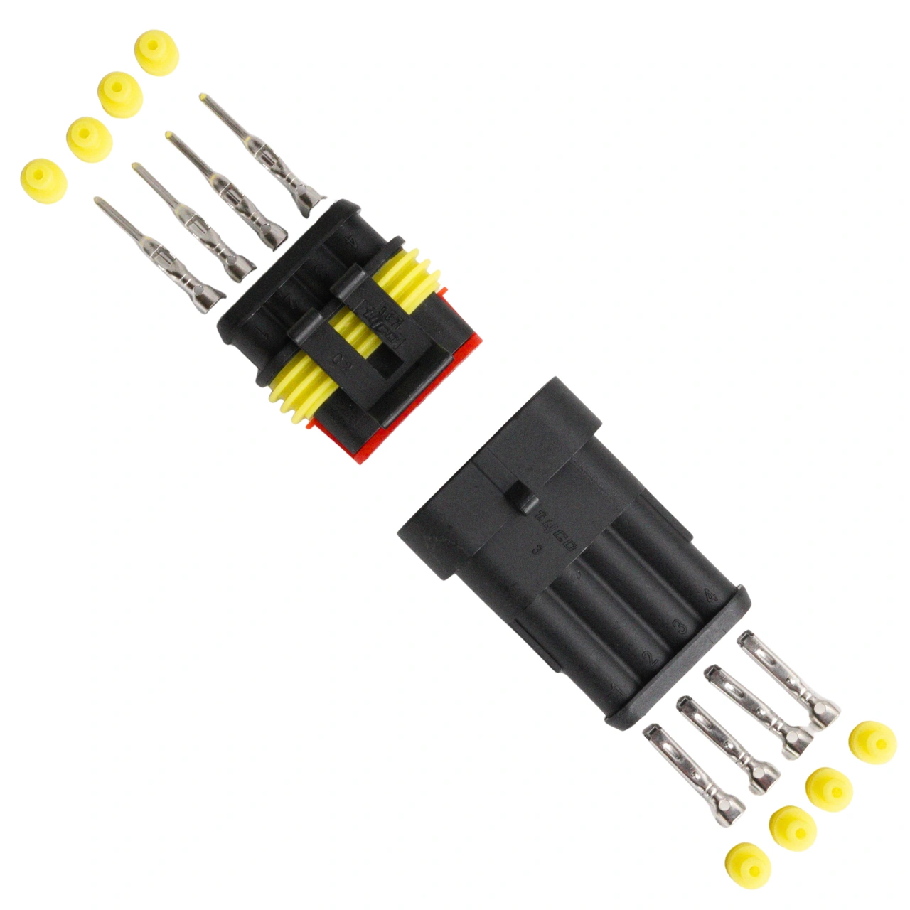 Złącze gniazdo 4-pinowe Superseal