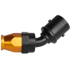 AN6 45° PTFE Quick-Connect hose end