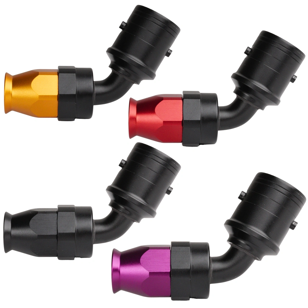 AN4 60° PTFE Quick-Connect hose end