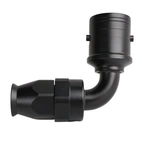 AN8 90° PTFE Quick-Connect hose end