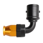 AN8 90° PTFE Quick-Connect hose end