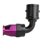 AN8 90° PTFE Quick-Connect hose end