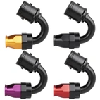 AN6 150° PTFE Quick-Connect hose end