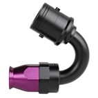 AN8 150° PTFE Quick-Connect hose end