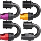 AN6 180° PTFE Quick-Connect hose end