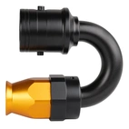AN8 180° PTFE Quick-Connect hose end