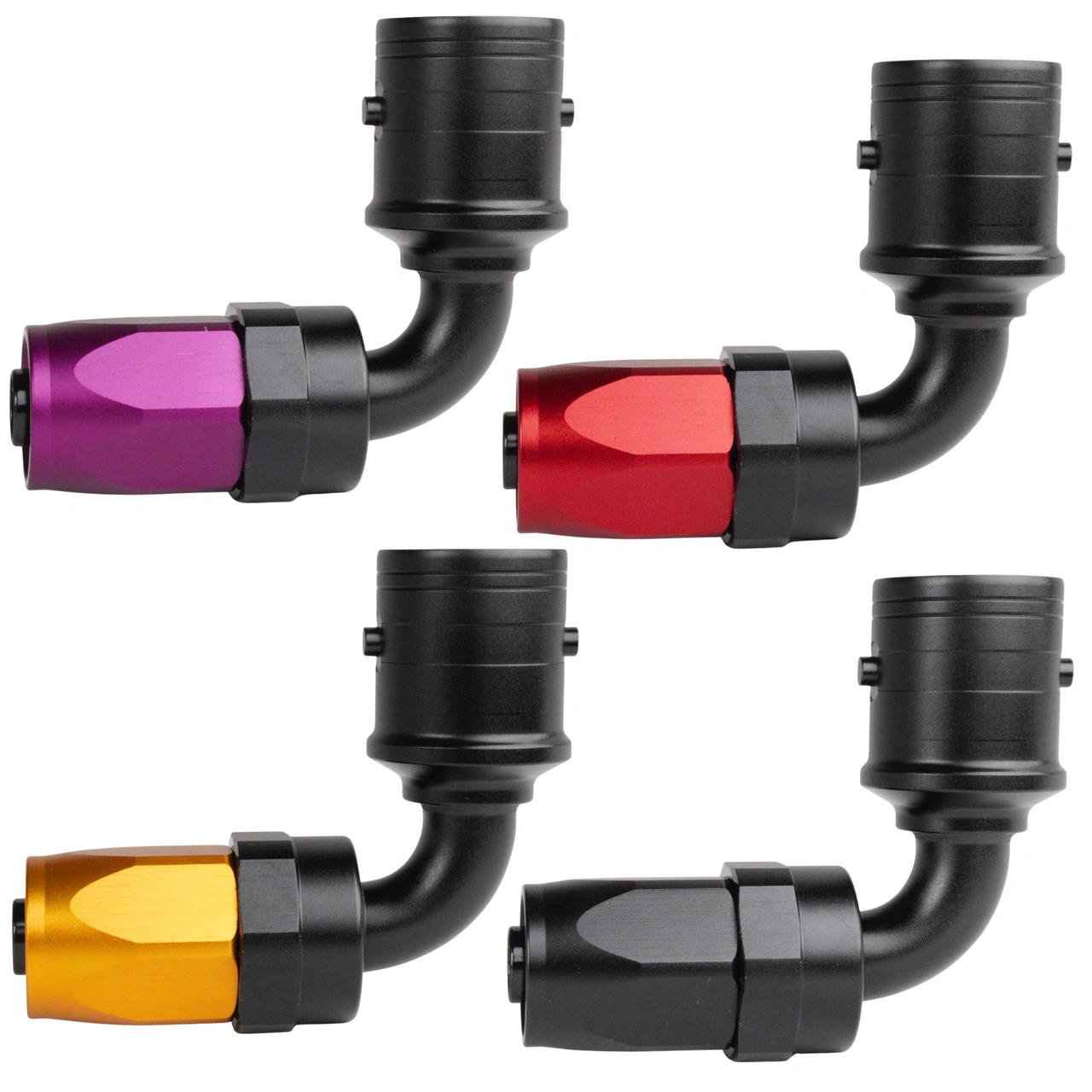 AN4 90° Quick-Connect hose end