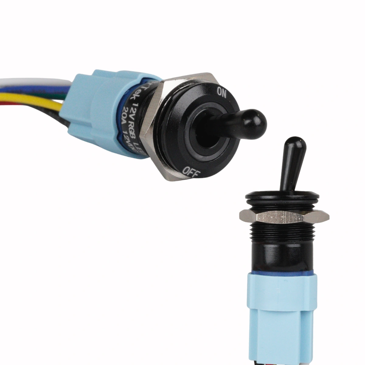 ON/OFF Switch Black (RGB) - 16MM
