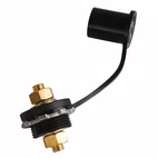 Remote Battery Terminal Negative with Bulkhead Pass-Through - (Black)