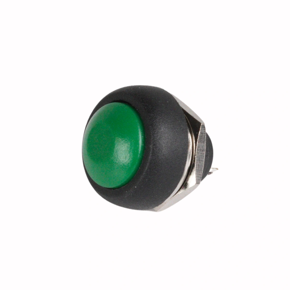 ON/OFF button (Resilient) - 12v Green (Button only)