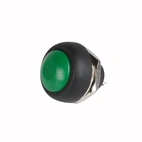 ON/OFF button (Resilient) - 12v Green (Button only)