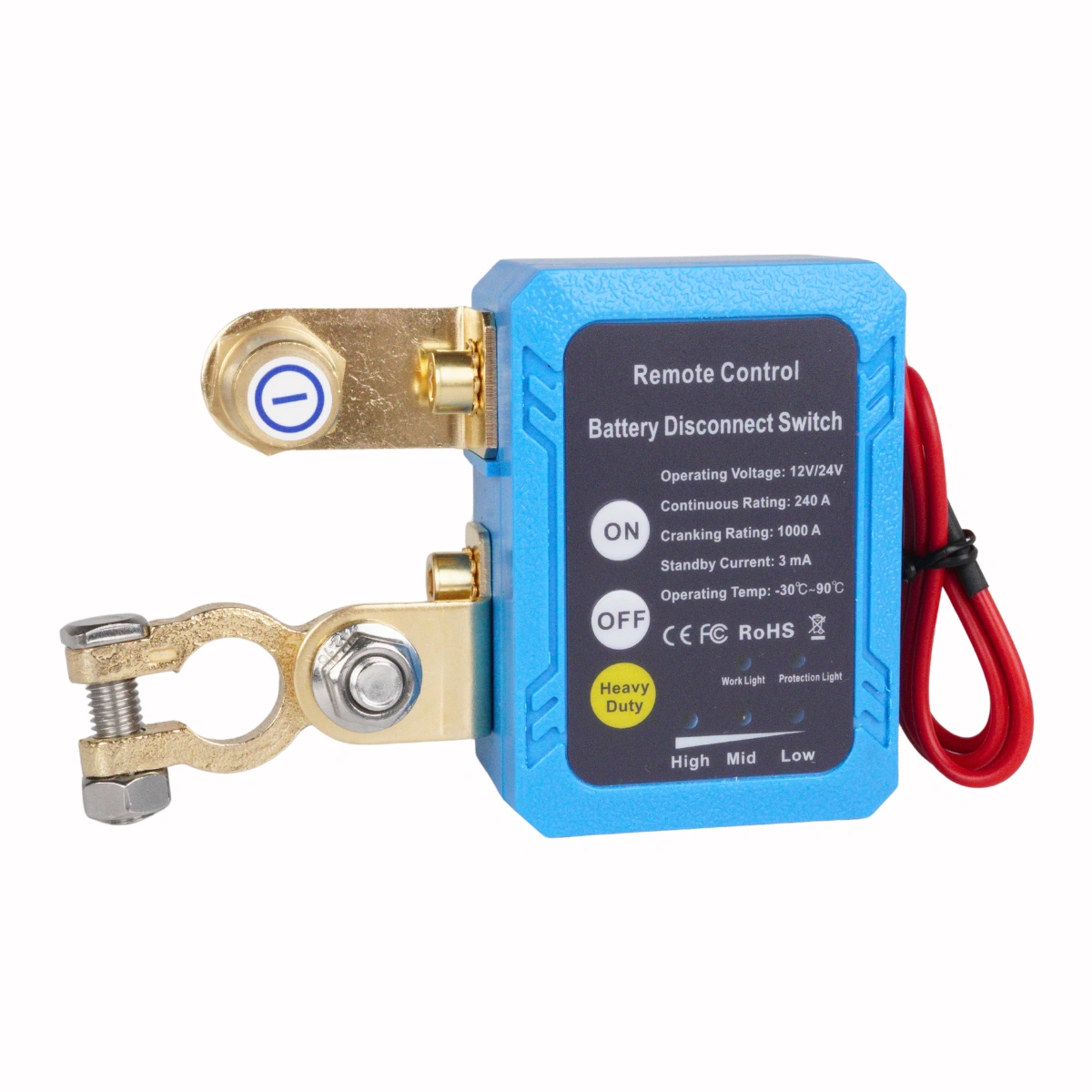 Smart Isolator Relay + Remote Controlled Main Battery Switch 250A