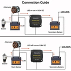 Smart Battery Isolator Relay - 140A 12V (IP67)