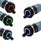 ON/OFF Switch Black (RGB) - 16MM