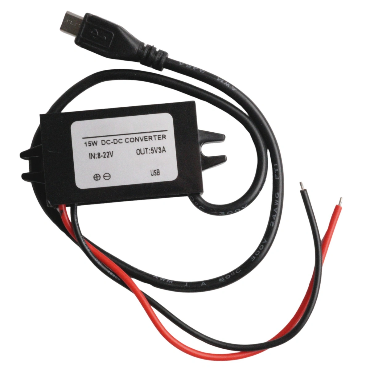 MicroUSB charger for cable installation (5V/3A)