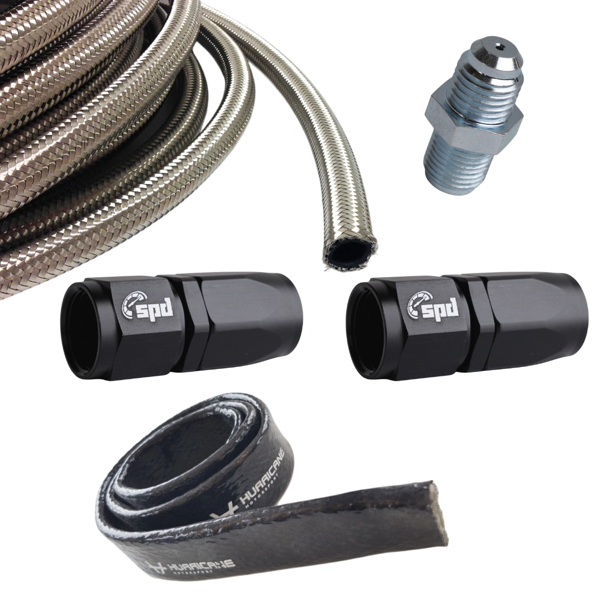 Garret Oil w zestawie Turbo 2 x proste AN4 + silikonowe pończochy termoochronne